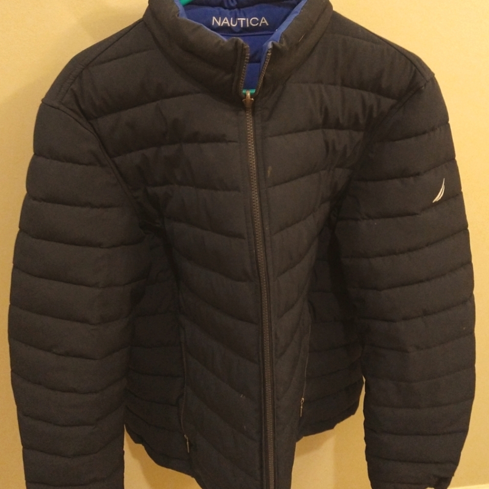 Nautica men's large reversible bubble coat